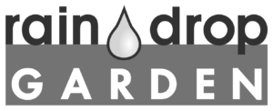 raindrop & garden Logo - grey