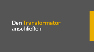 Hier Video starten über das Anschließen des Lightpro Transformators mit Lichtsensor